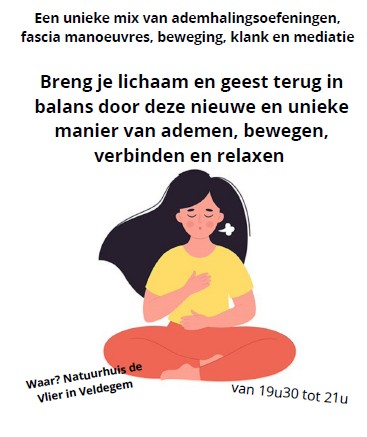 Ademhalingsles in natuurhuis De Vlier